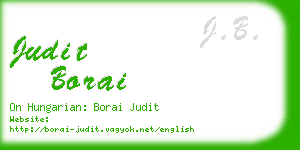 judit borai business card
